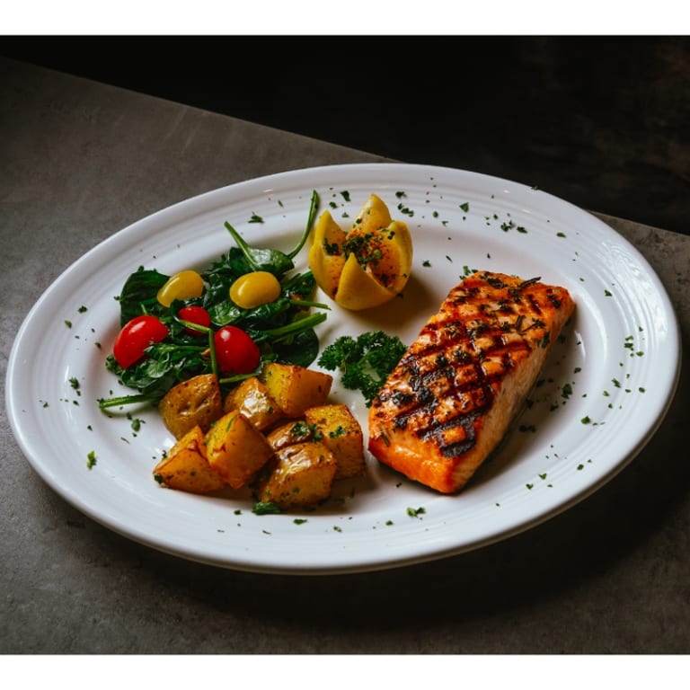 Delicious Grilled Salmon and Italian Cuisine